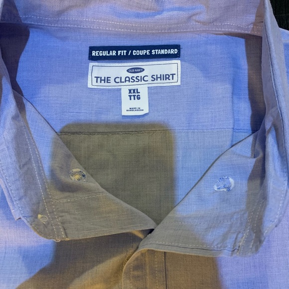 Gently Used Old Navy button up long sleeve shirt Size XXL - Picture 2 of 4